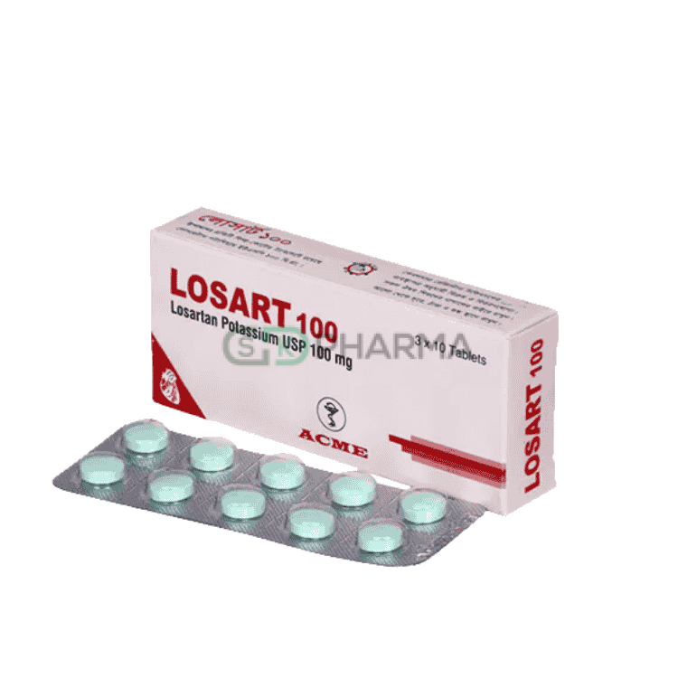 Losart Tablet 100 mg (Losartan Potassium)