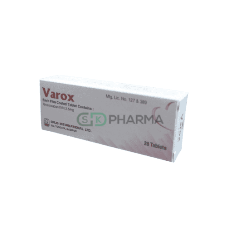 Varox Tablet 2.5 mg (Rivaroxaban)