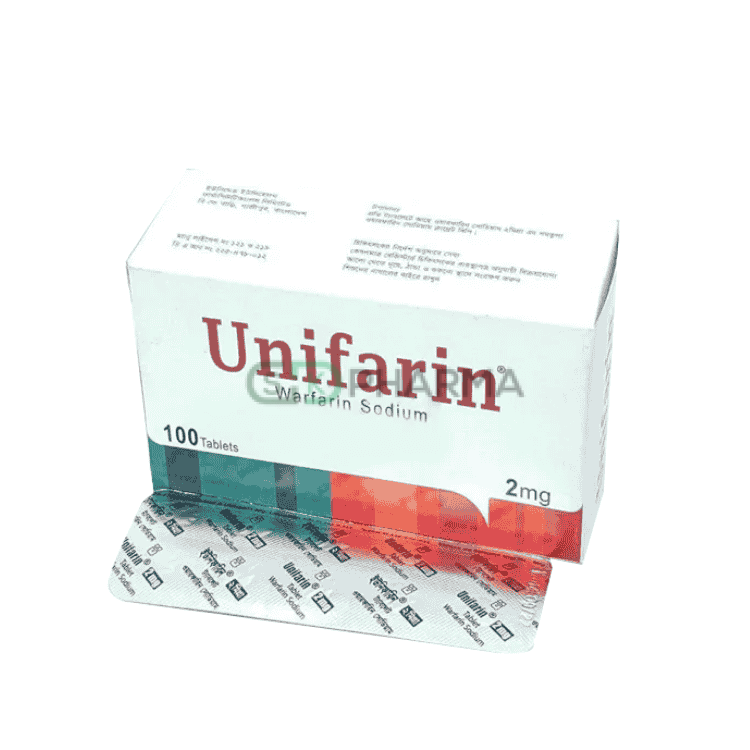 Unifarin Tablet 2 mg (Warfarin Sodium)