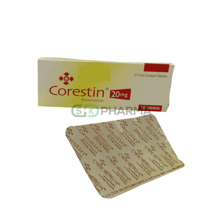 Corestin Tablet 20 mg (Rosuvastatin Calcium)
