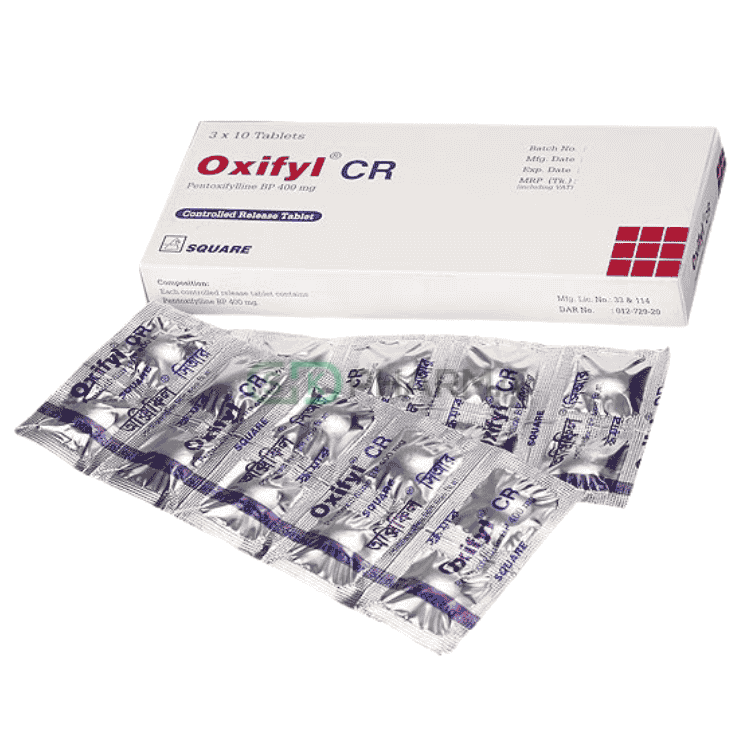Oxifyl CR Tablet 400 mg (Pentoxifylline)
