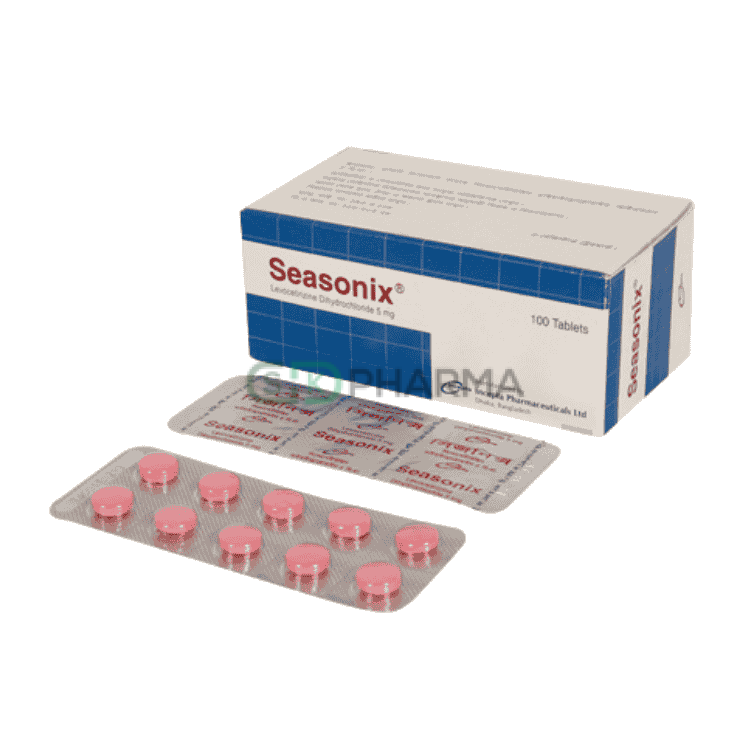 Seasonix Tablet 5 mg (Levocetirizine Dihydrochloride)