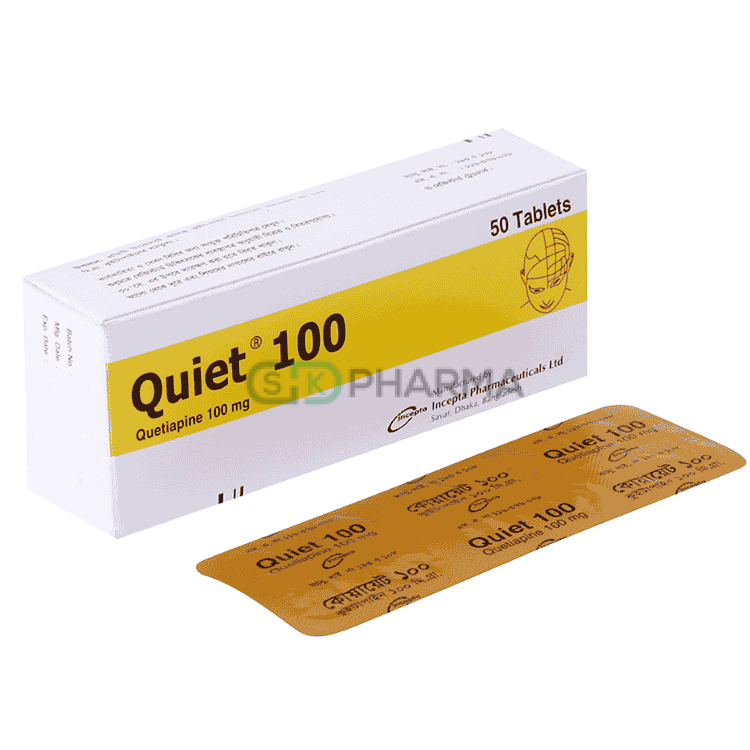 Quiet Tablet 100 mg (Quetiapine Fumarate)