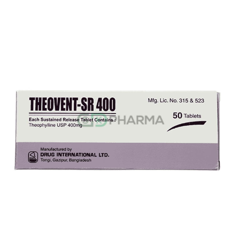 Theovent-SR Tablet 400 mg (Theophylline)