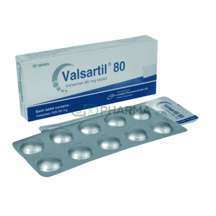 Valsartil Tablet 80 mg (Valsartan)