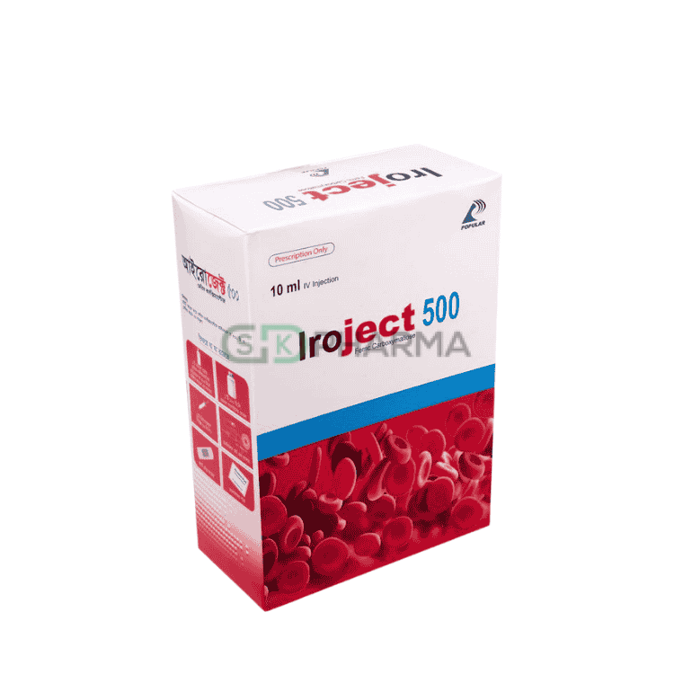 Iroject Injection 500 mg/10 ml (Ferric Carboxymaltose)