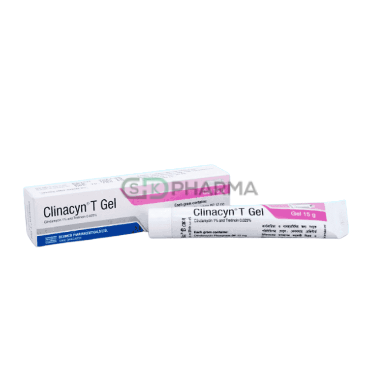Clinacyn T Topical Gel 1.2%+0.025% (Clindamycin + Tretinoin)