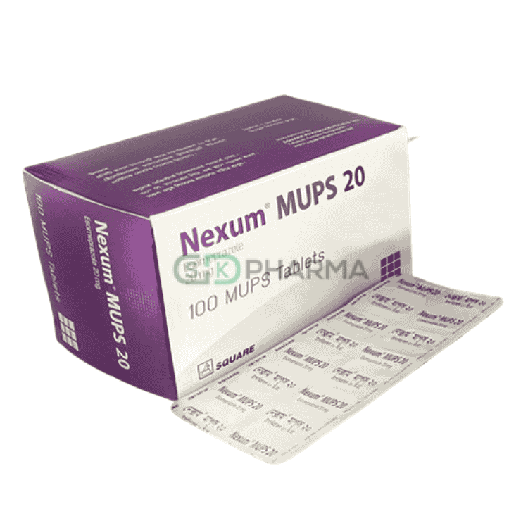 Nexum MUPS Tablet 20 mg (Esomeprazole (MUPS preparation))