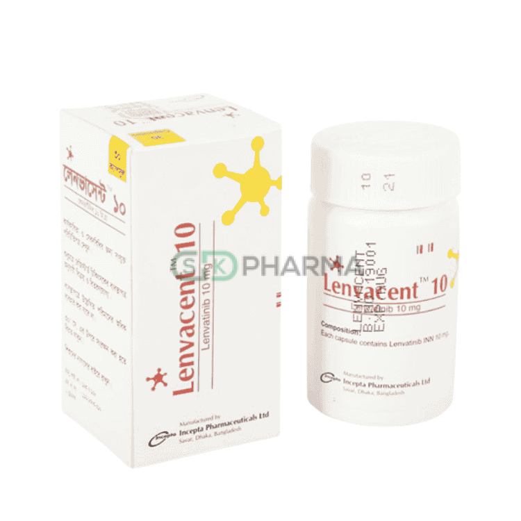 Lenvacent Capsule 10 mg (Lenvatinib Mesylate)