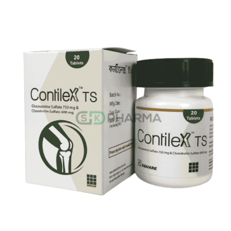 Contilex TS Tablet 750 mg+600 mg (Glucosamine Sulfate + Chondroitin)