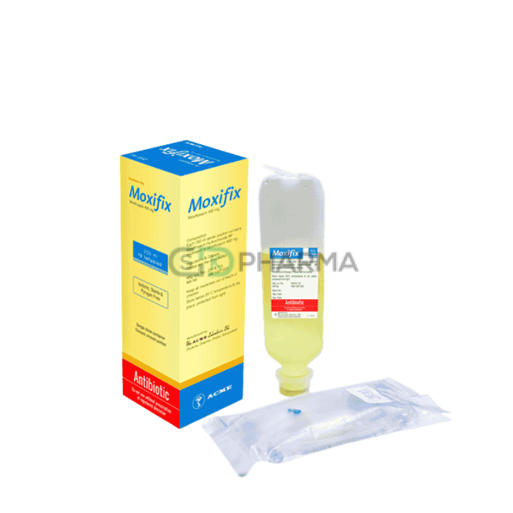 Moxifix Injection 400 mg/250 ml (Moxifloxacin Hydrochloride (Injection))