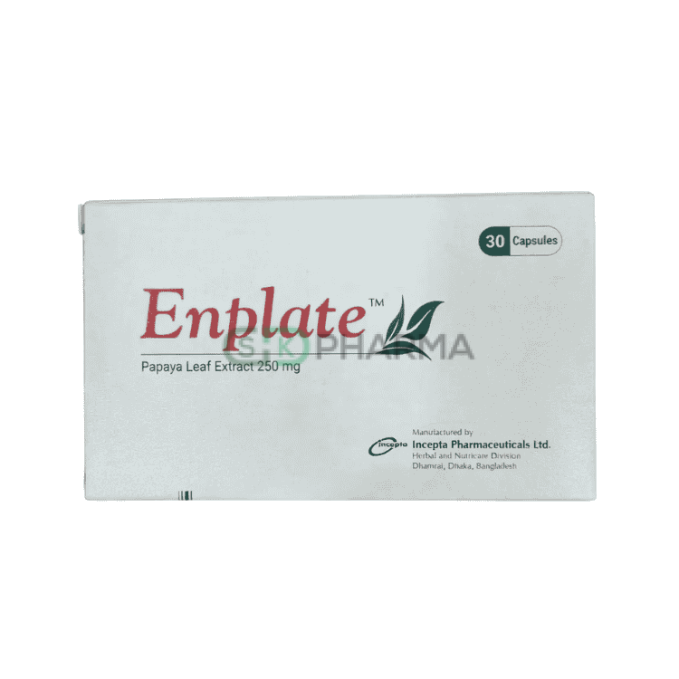 Enplate Capsule 250 mg (Carica Papaya Leaf Extract)