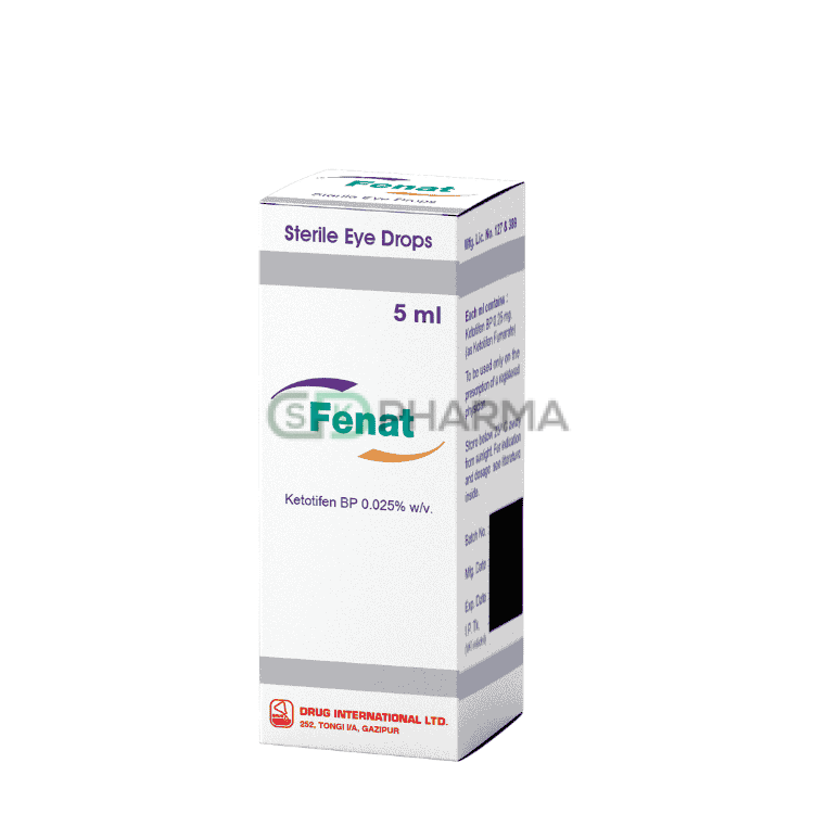 Fenat Eye Drop 0.03% (Ketotifen Fumarate (Ophthalmic))