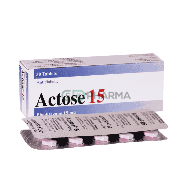 Actose Tablet 15 mg (Pioglitazone)