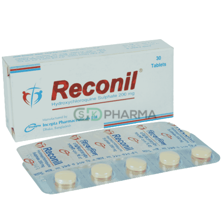 Reconil Tablet 200 mg (Hydroxychloroquine Sulphate)