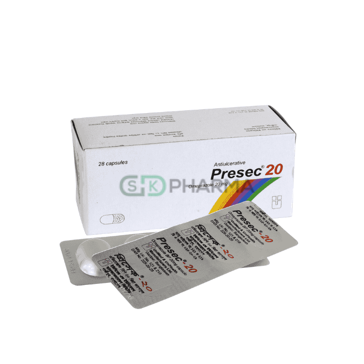 Presec Capsule 20 mg (Omeprazole)