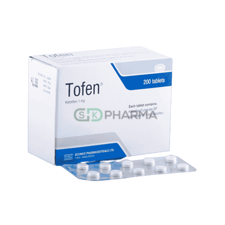 Tofen Tablet 1 mg (Ketotifen Fumarate (Oral))
