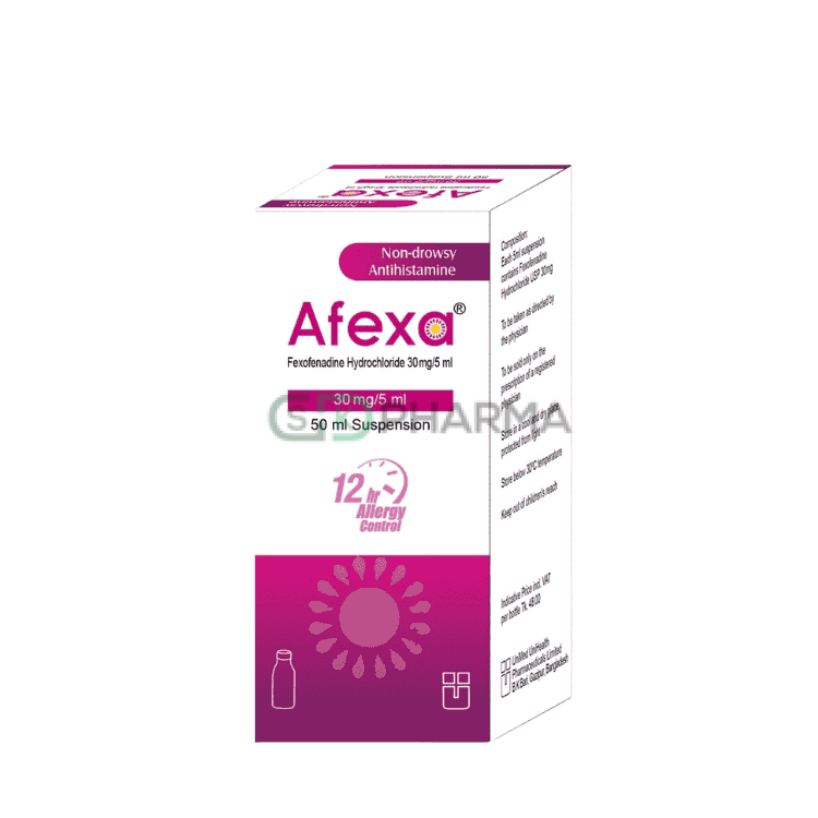 Afexa Oral Suspension 30 mg/5 ml (Fexofenadine Hydrochloride)