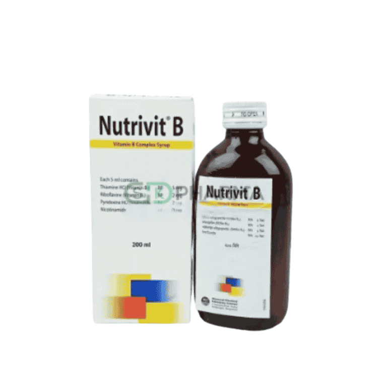 Nutrivit-B Syrup (5 mg+2 mg+2 mg+20 mg)/5 ml (Vitamin B complex)