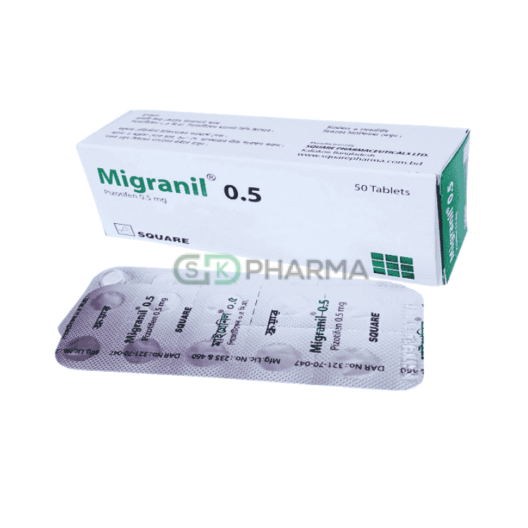 Migranil Tablet 1.5 mg (Pizotifen)