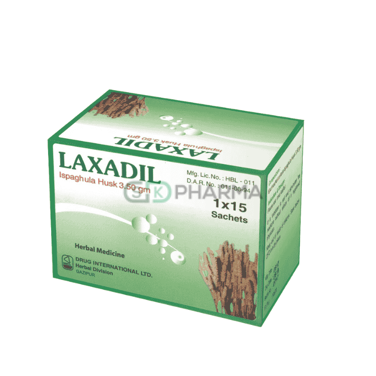 Laxadil Eff. Powder 3.5 gm/5.4 gm (Ispaghula Husk  [Psyllium])