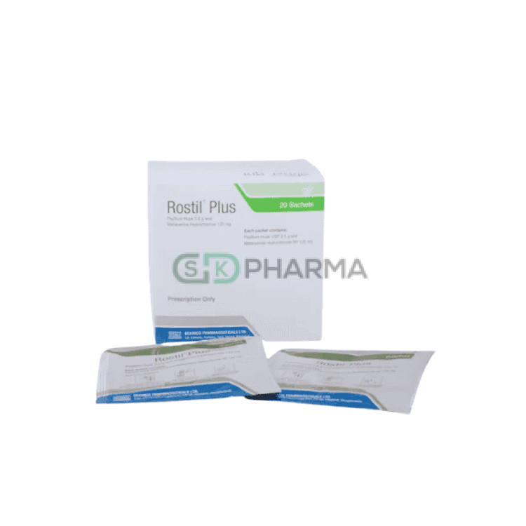 Rostil Plus Eff. Granules (3.5 gm+135 mg)/sachet (Ispaghula Husk + Mebeverine Hydrochloride)