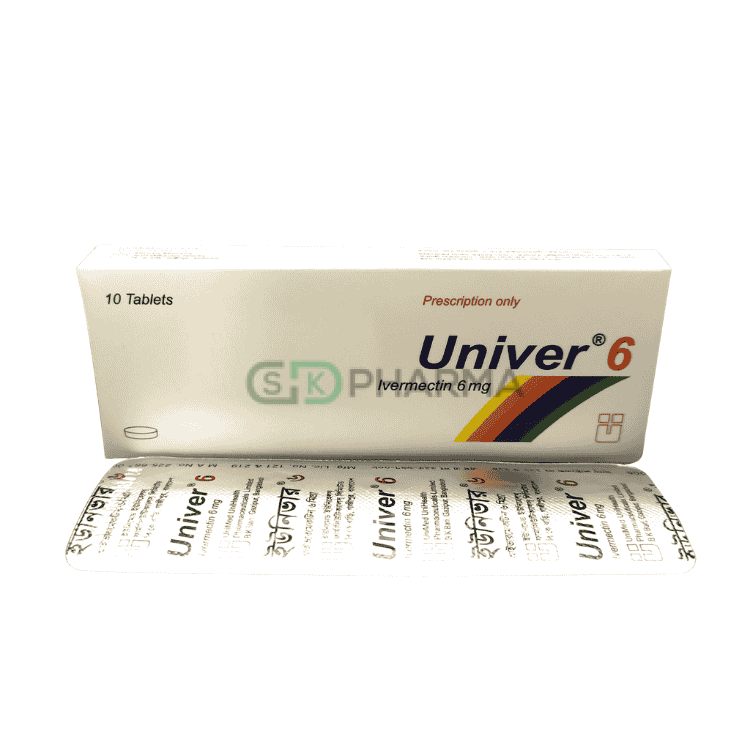 Univer Tablet 6 mg (Ivermectin (Tablet))