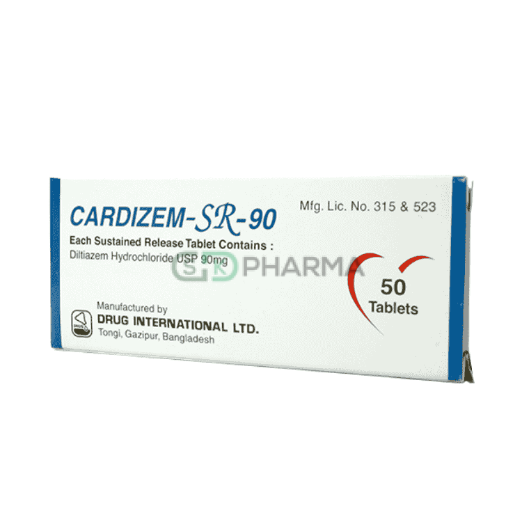 Cardizem SR Tablet 90 mg (Diltiazem Hydrochloride)