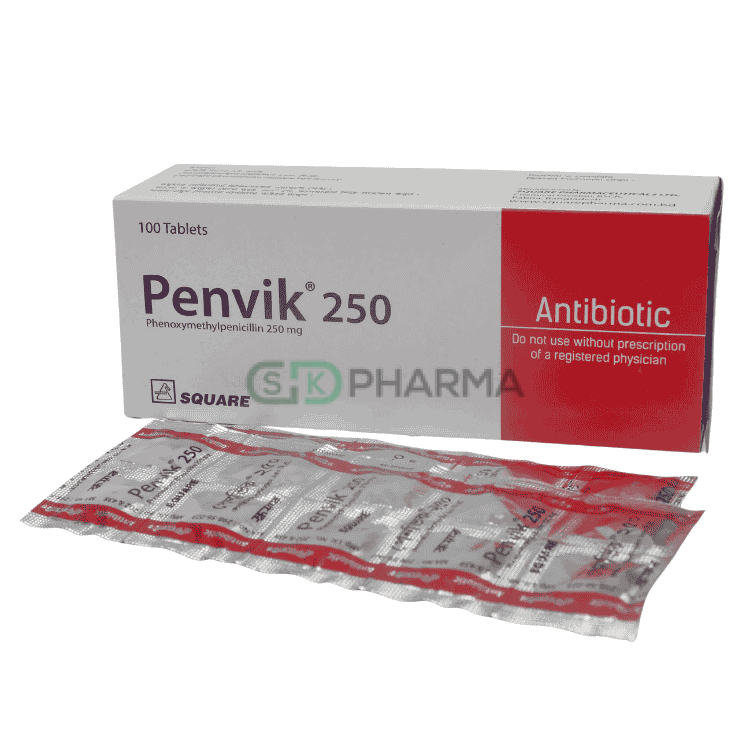Penvik Tablet 250 mg (Phenoxymethyl Penicillin [Penicillin V])