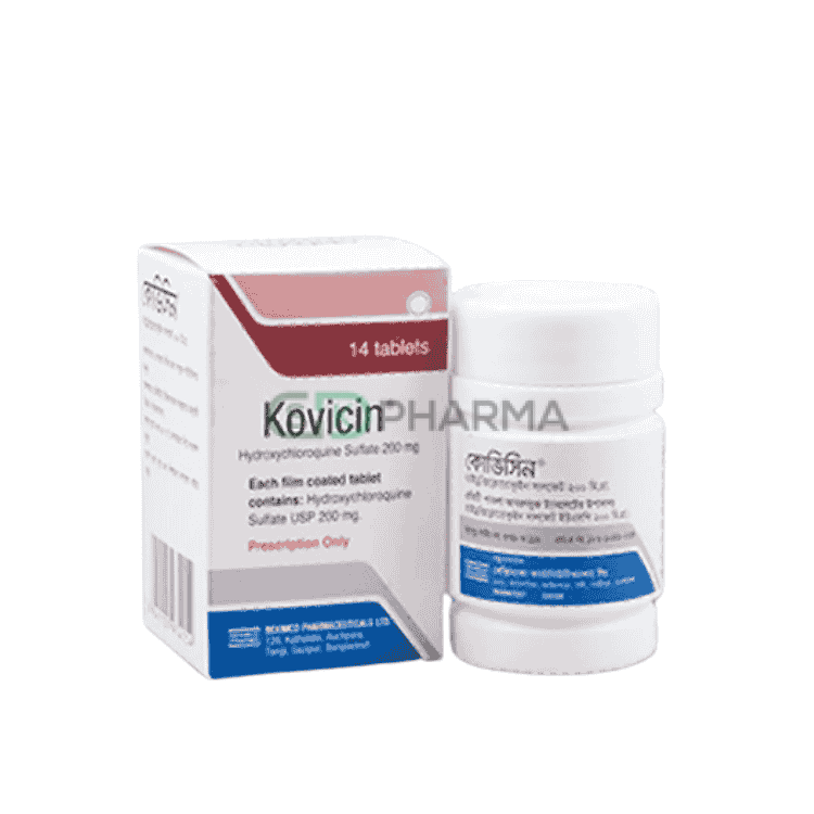 Kovicin Tablet 200 mg (Hydroxychloroquine Sulphate)