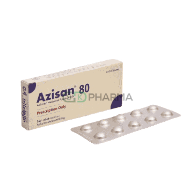 Azisan Tablet 80 mg (Azilsartan Medoxomil)