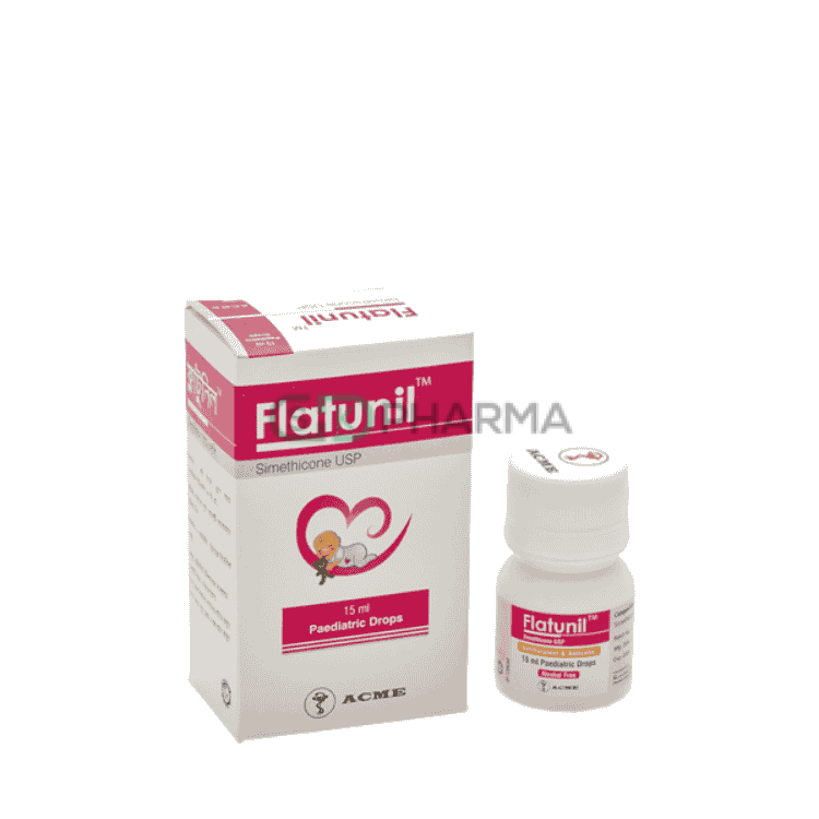 Flatunil Pediatric Drop 67 mg/ml (Simethicone)