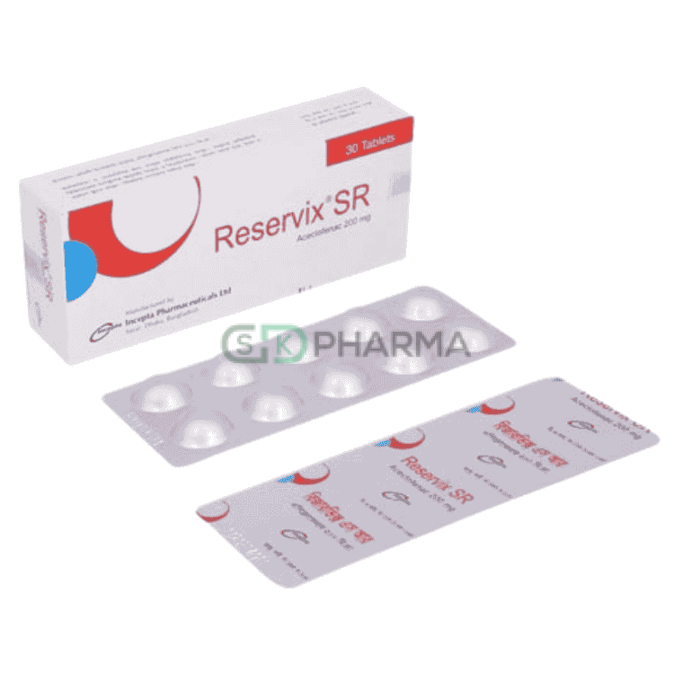 Reservix SR Tablet 200 mg (Aceclofenac)