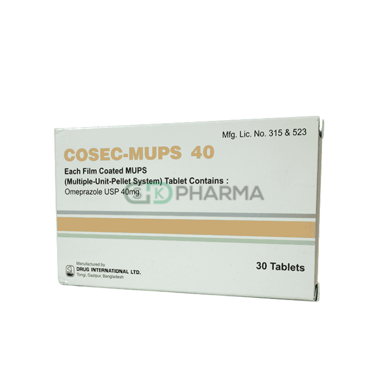 Cosec-MUPS Tablet 40 mg (Omeprazole (MUPS tablet))
