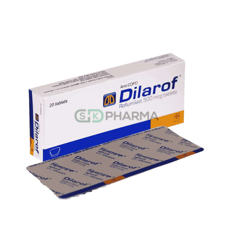 Dilarof Tablet 500 mcg (Roflumilast (Tablet))