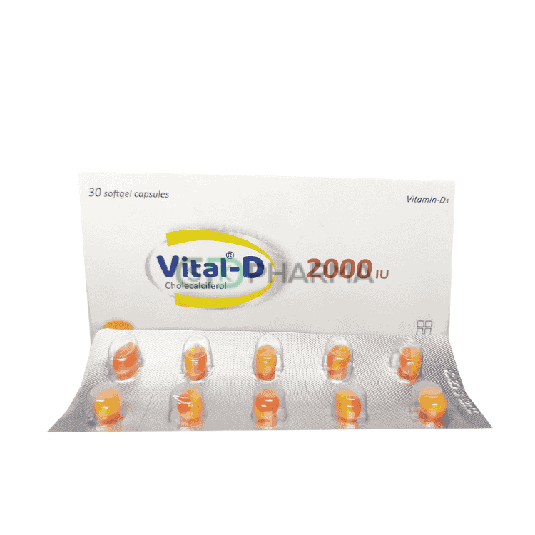 Vital-D Capsule 2000 IU (Cholecalciferol [Vitamin D3])