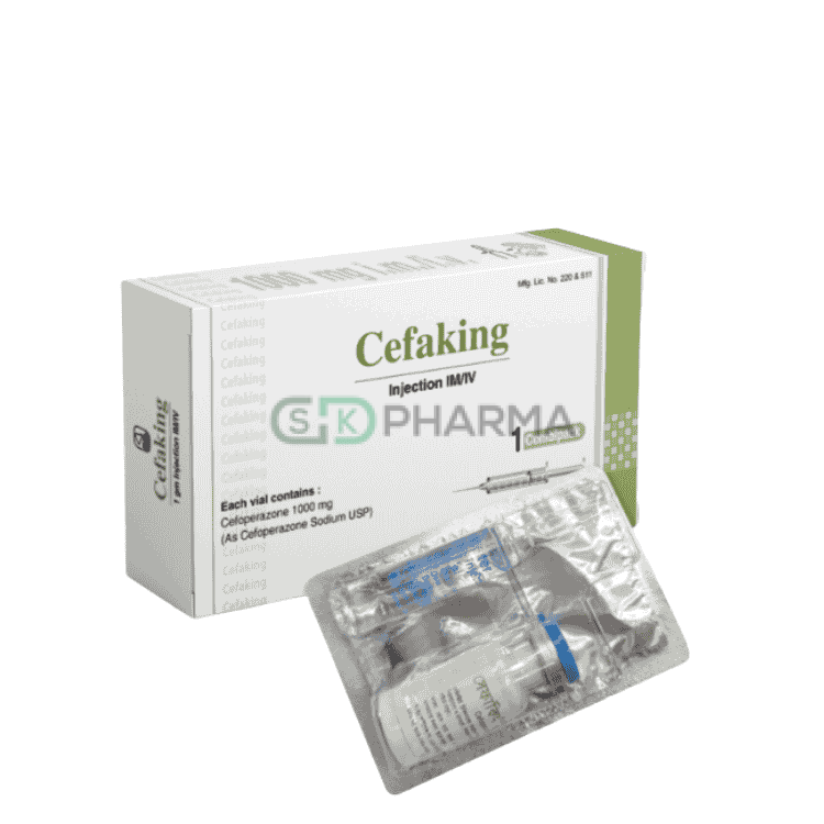 Cefaking Injection 1 gm/vial (Cefoperazone Sodium)