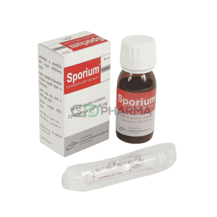 Sporium Syrup 100 mg/ml (Cyclosporine (Oral))