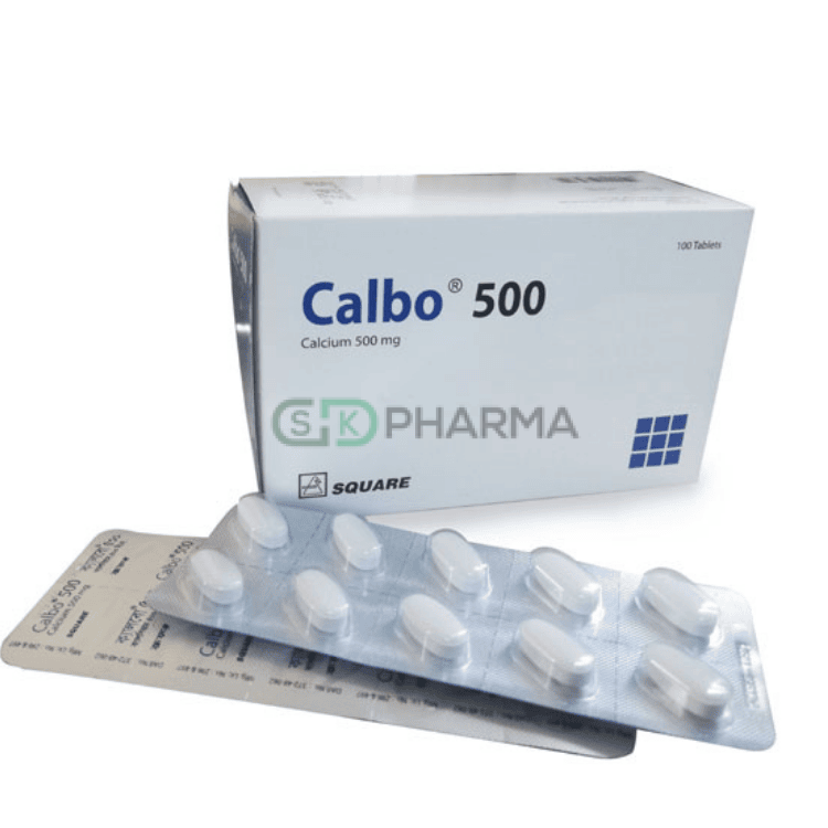 Calbo Tablet 500 mg (Calcium Carbonate)