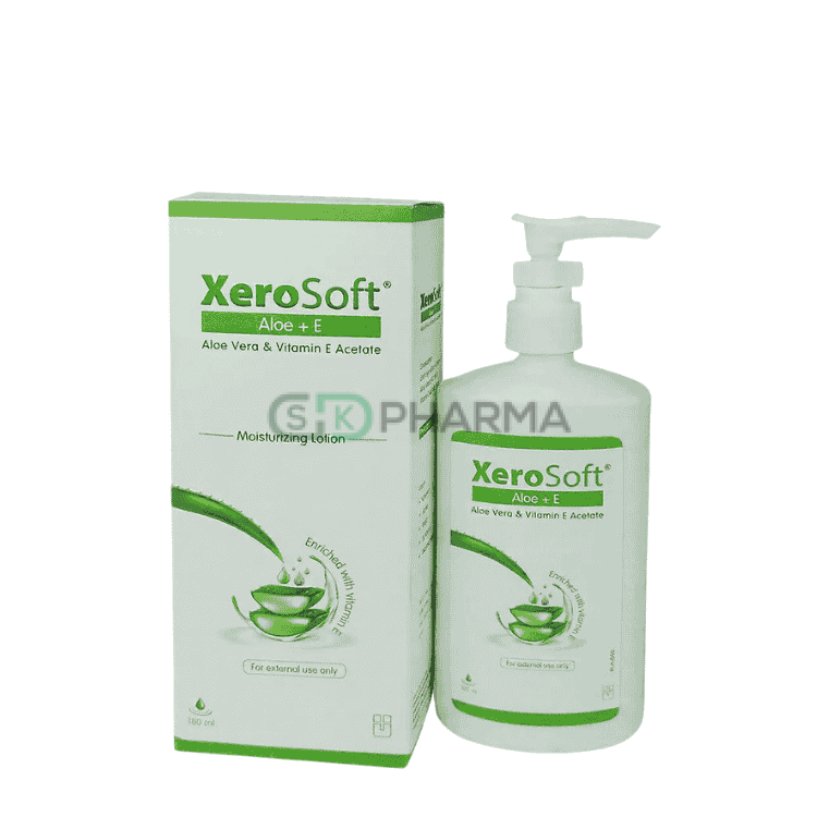 XeroSoft Aloe + E Lotion (500 mg+25 mg)/5 gm (Aloe Vera & Vitamin E Acetate)