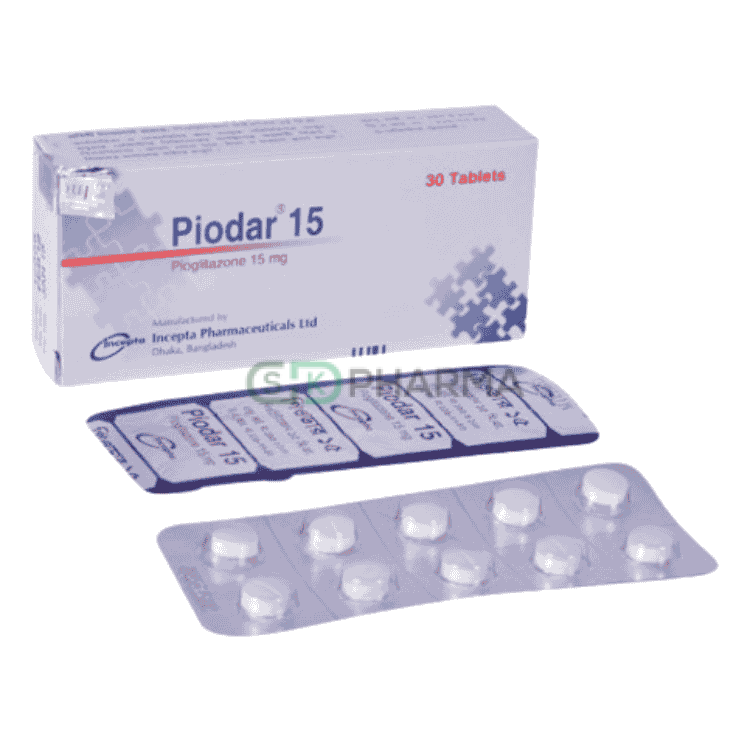 Piodar Tablet 15 mg (Pioglitazone)