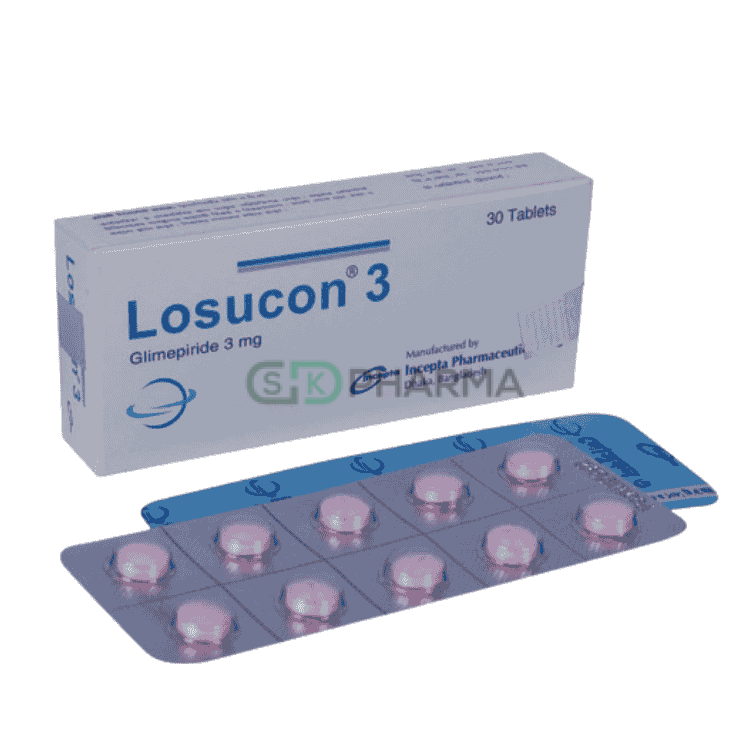 Losucon Tablet 3 mg (Glimepiride)