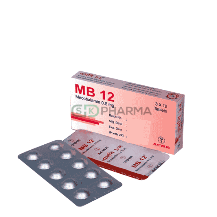 MB 12 Tablet 500 mcg (Mecobalamin)
