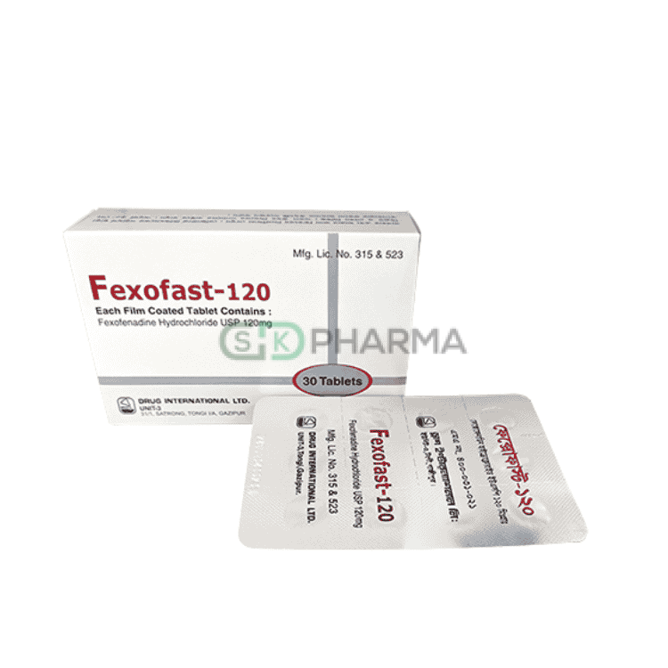 Fexofast Tablet 120 mg (Fexofenadine Hydrochloride)