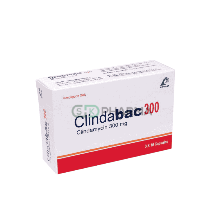 Clindabac Capsule 300 mg (Clindamycin)