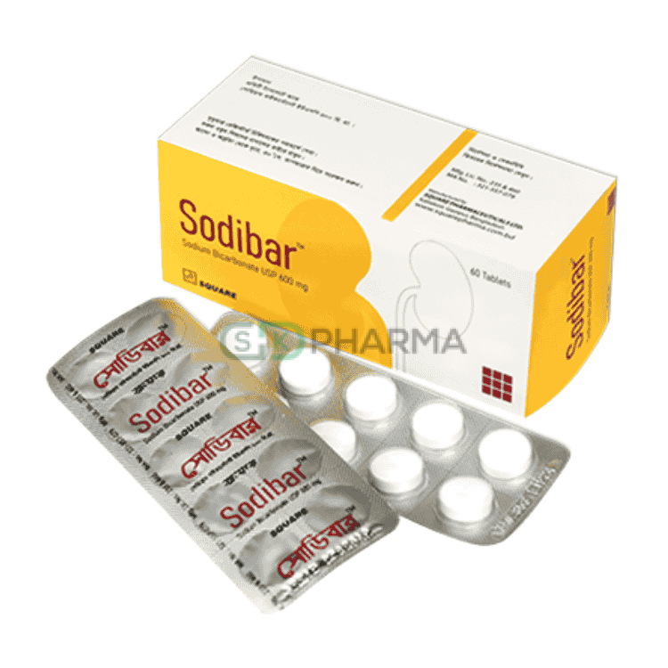 Sodibar Tablet 600 mg (Sodium Bicarbonate)