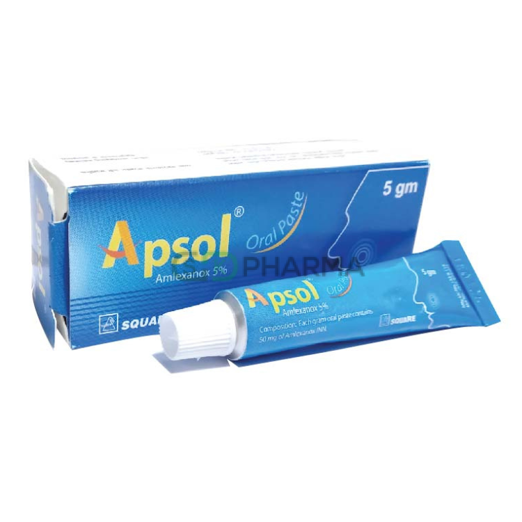 Apsol Oral Paste 5% (Amlexanox)