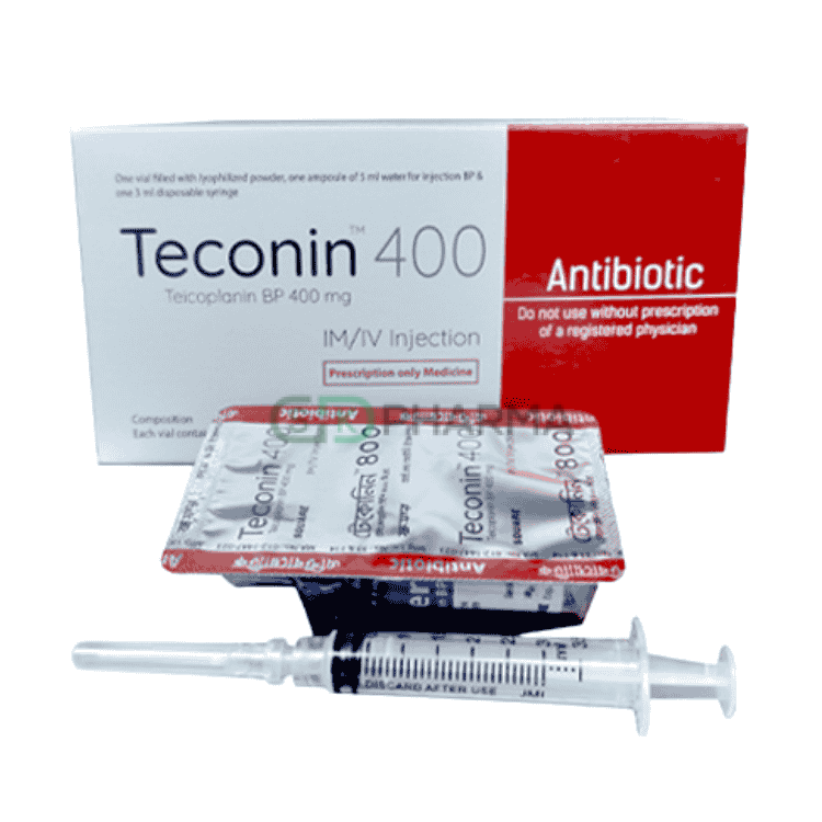 Teconin Injection 400 mg/vial (Teicoplanin)