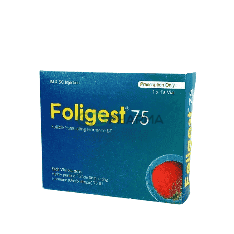 Foligest Injection 75 IU/vial (Follicle Stimulating Hormone (FSH))