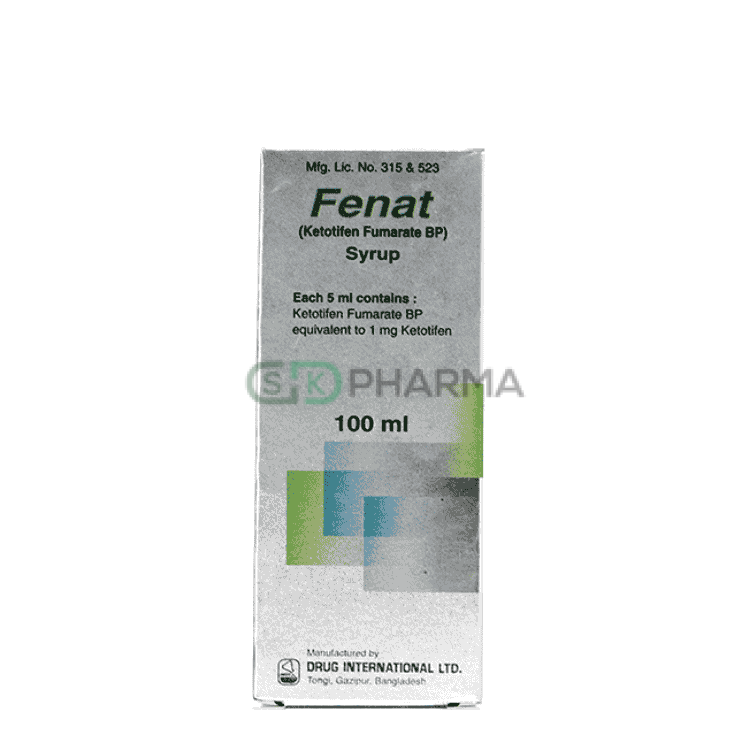 Fenat Syrup 1 mg/5 ml (Ketotifen Fumarate (Oral))